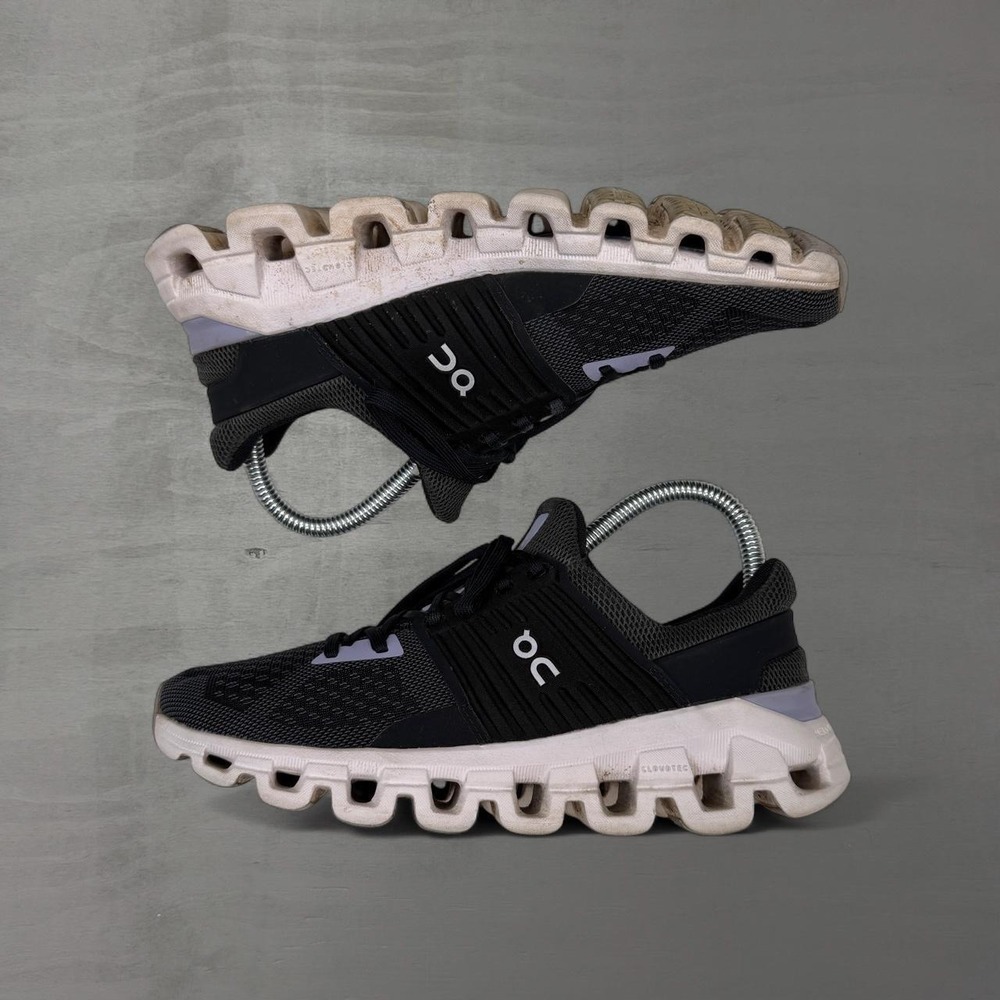 On Cloudswift Running Shoes Black Lavender Mesh Sneakers W6.5